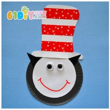 纸盘手工制作The Cat In The Hat