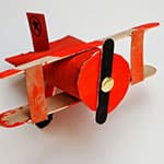 卷纸筒雪糕棒制作滑翔机