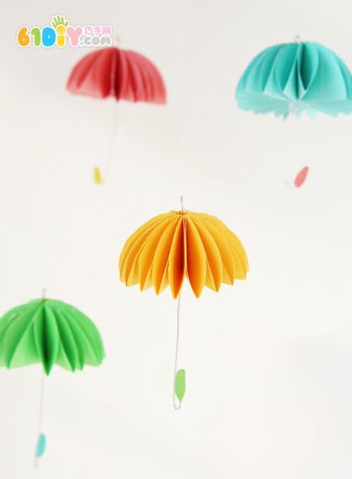 怎样制作漂亮的纸雨伞挂饰_综合其它_巧巧手