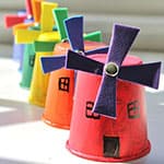 儿童春天手工制作纸杯小风车