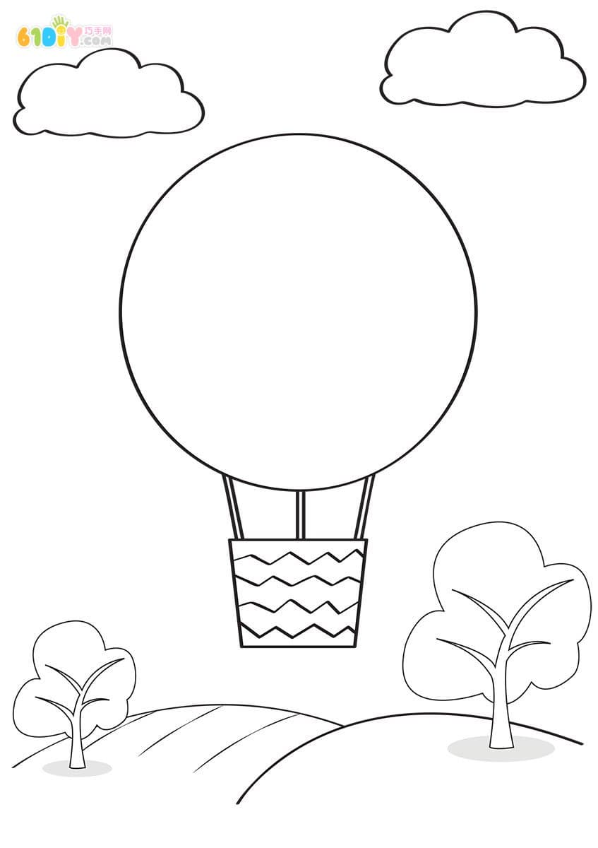 创意纸条变变变 立体热气球贴画