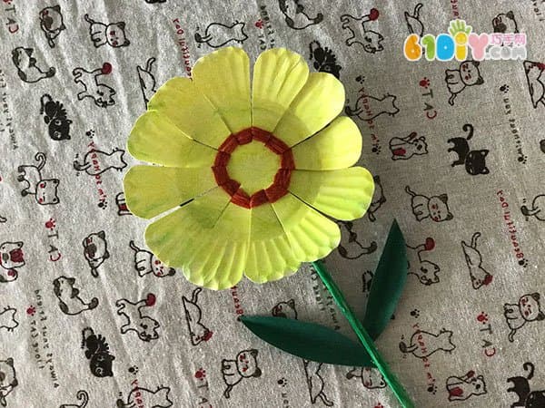 母亲节手工制作纸盘花朵