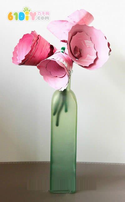 母亲节DIY 怎样制作纸盘玫瑰花