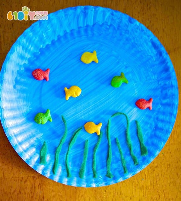 儿童纸盘工艺 海底世界