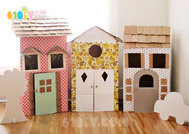 DIY纸箱小房子