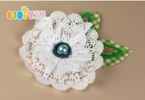 蕾丝蛋糕纸DIY制作花朵