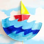 纸盘小创意 会行驶的帆船