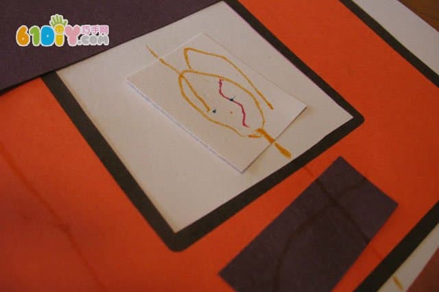 幼儿学字母H手工 房子贴画