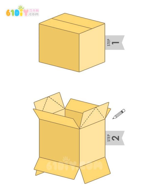 纸箱制作精美大房子