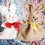 手帕手工制作可爱的小兔子玩偶