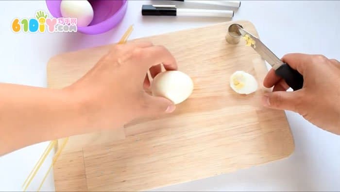 亲子早餐 煮鸡蛋制作可爱小老鼠