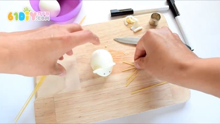 亲子早餐 煮鸡蛋制作可爱小老鼠