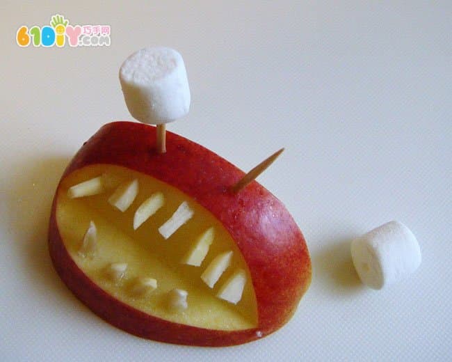 趣味水果造型苹果diy怪物