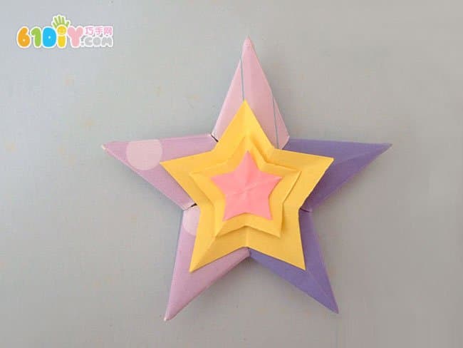 漂亮星星折纸手工