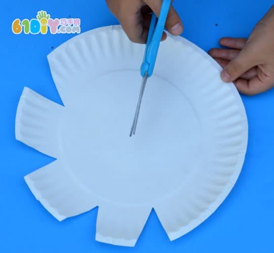 儿童纸盘DIY 美丽向日葵