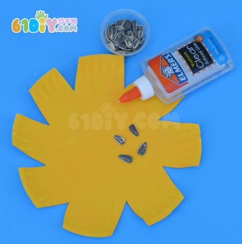 儿童纸盘DIY 美丽向日葵