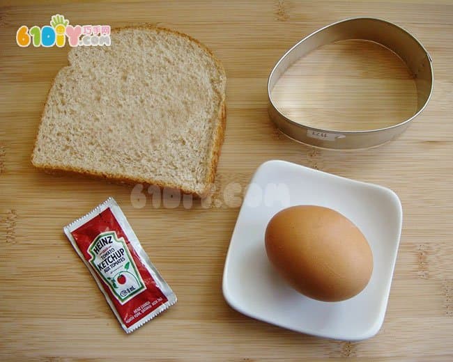 创意造型早餐 彩蛋三明治