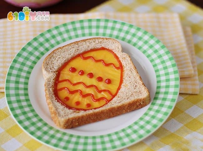 创意造型早餐 彩蛋三明治