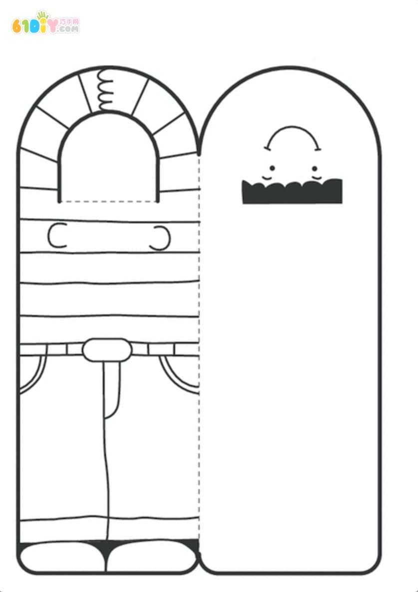 儿童手工制作个性卡通门挂