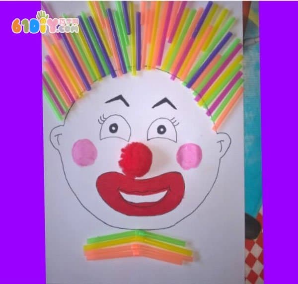 儿童手工制作有趣的头发
