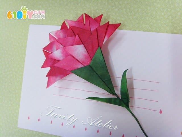 教师节康乃馨折纸手工