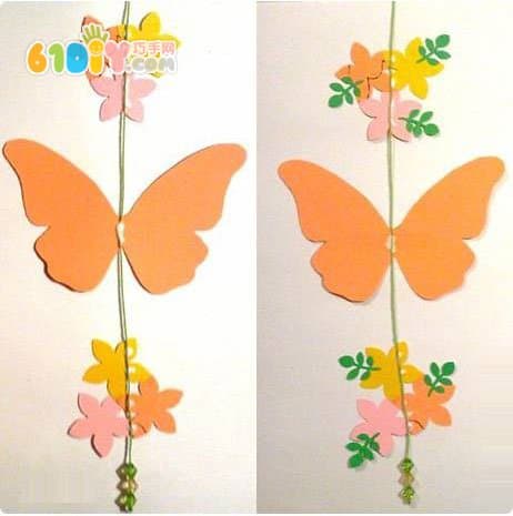 幼儿园吊饰DIY 制作美丽的蝴蝶挂饰