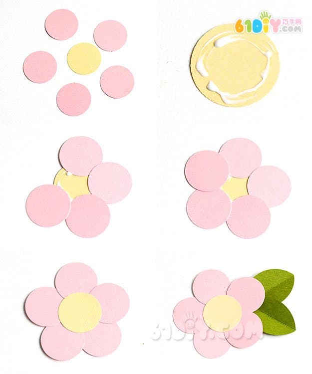 教师节装饰花朵教程 五款简单的卡纸花