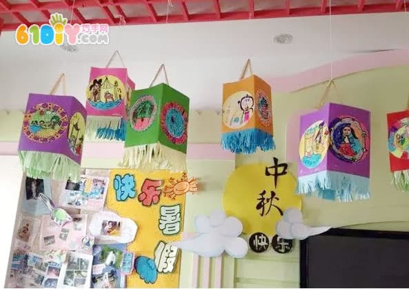 幼儿园节日环创——中秋节吊饰