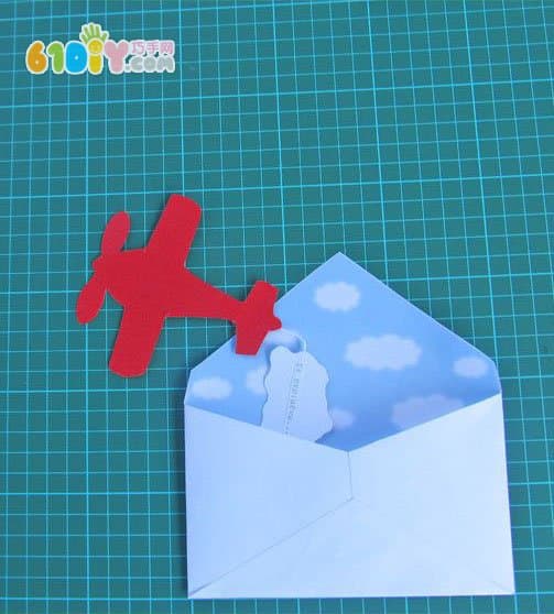 节日创意贺卡DIY 飞翔的飞机