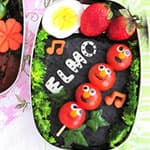亲子美食DIY 小番茄制作芝麻街Elmo