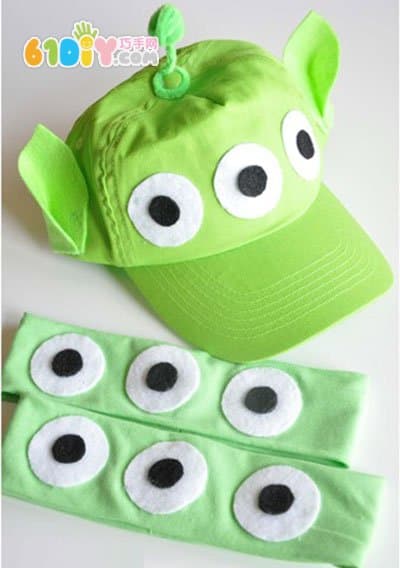 万圣节简单装扮道具DIY Alien三眼仔