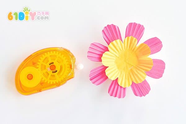 蛋糕纸DIY制作春天的花朵