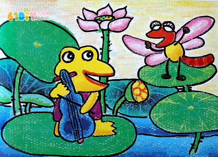 动物蜡笔画作品（二）