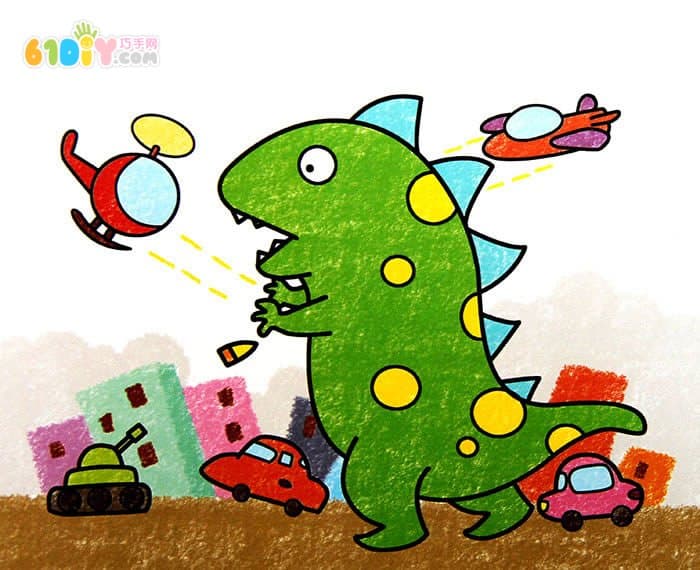 动物蜡笔画作品（二）