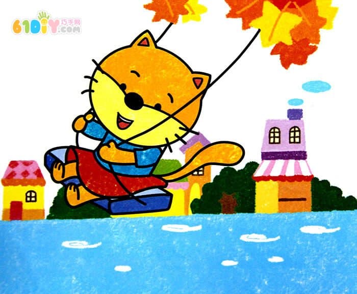 动物蜡笔画作品（二）