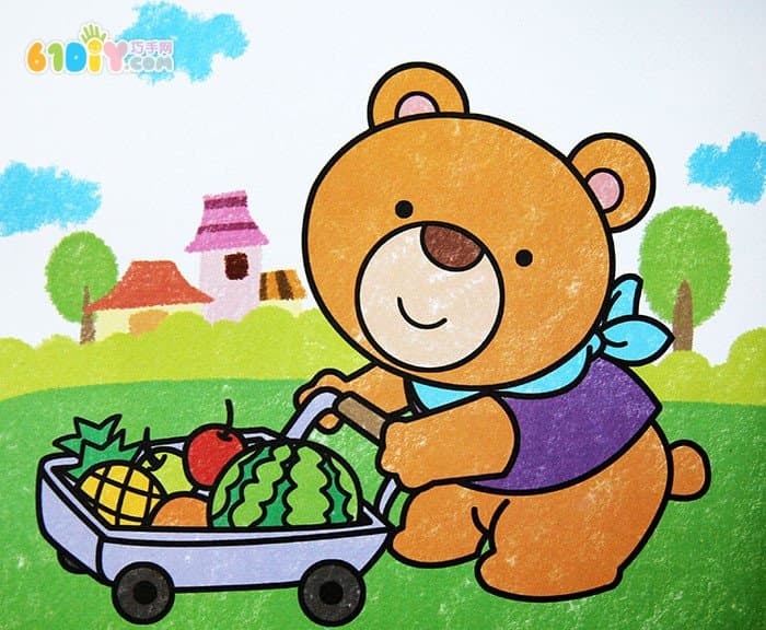 动物蜡笔画作品（二）