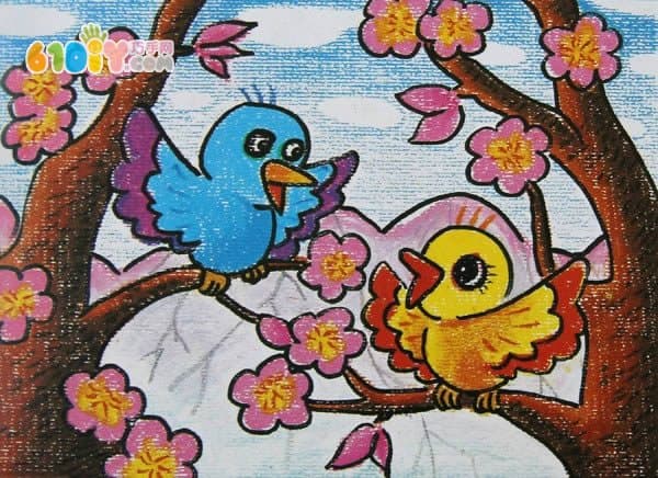 动物蜡笔画作品（二）