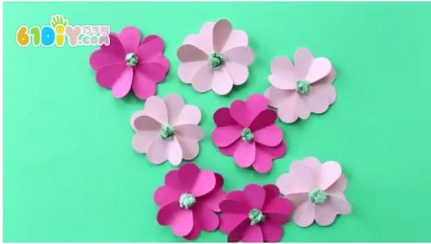 儿童制作母亲节立体花束卡