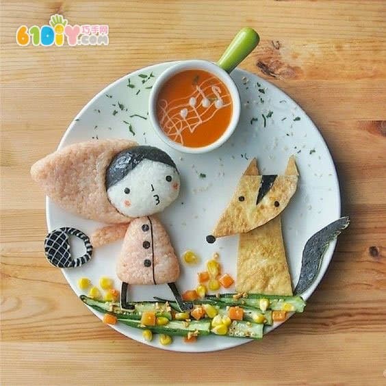 超精美的卡通人物饭团造型
