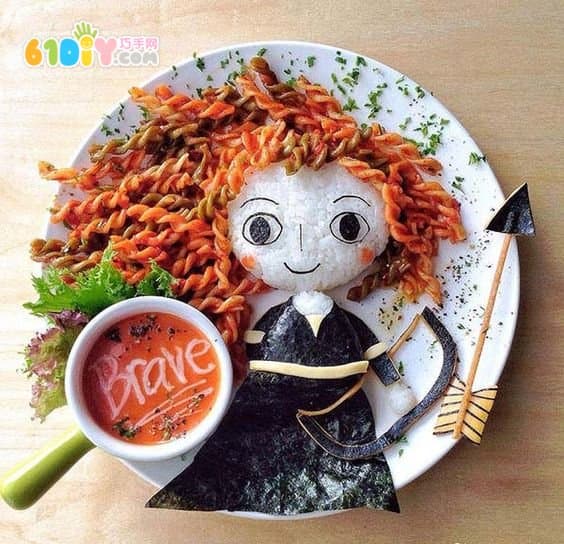 超精美的卡通人物饭团造型