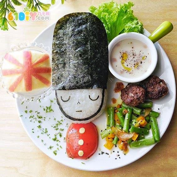 超精美的卡通人物饭团造型