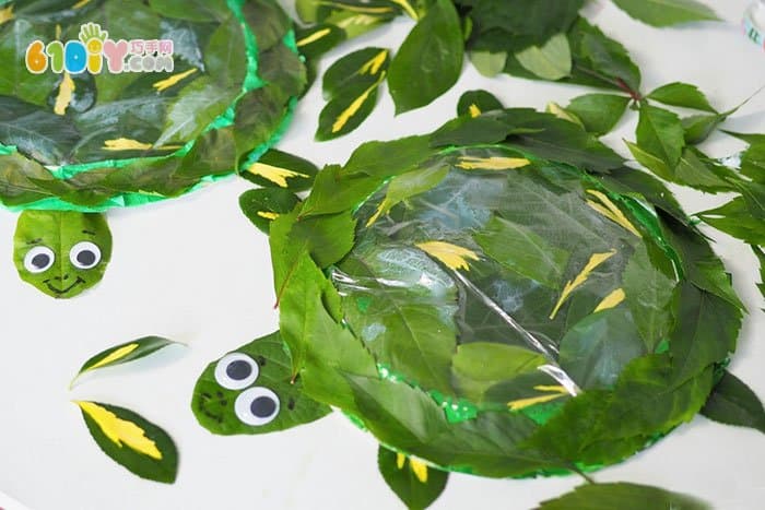 儿童手工制作漂亮的透明乌龟