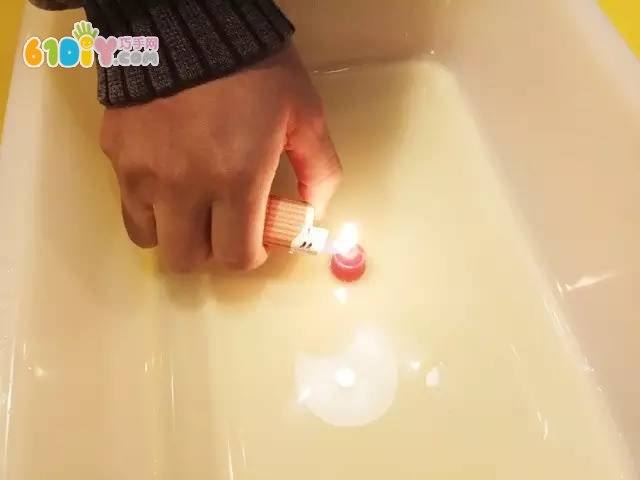 科学小实验：蜡烛吸水