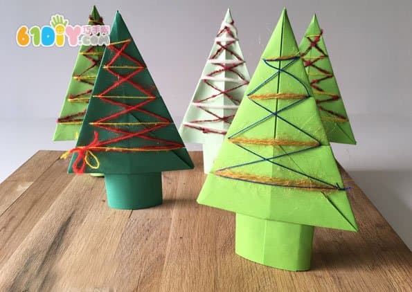 儿童折纸教程——圣诞树