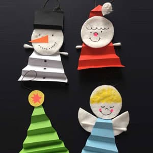 DIY可爱的圣诞老人、天使、雪人、圣诞树