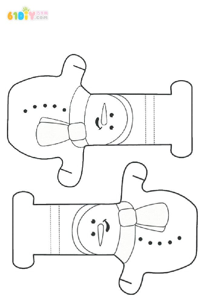 手工制作可爱小雪人挂饰