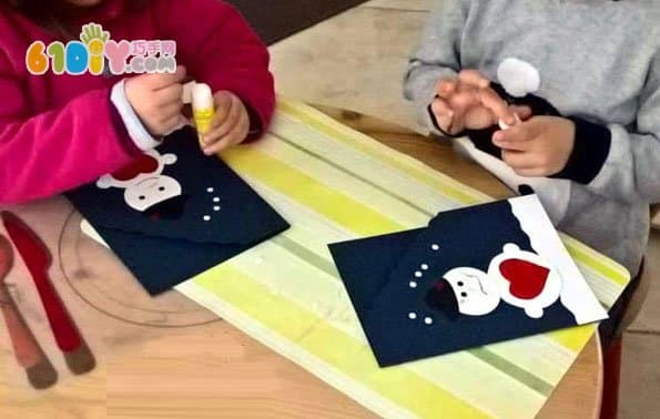 满满爱的雪人卡手工制作