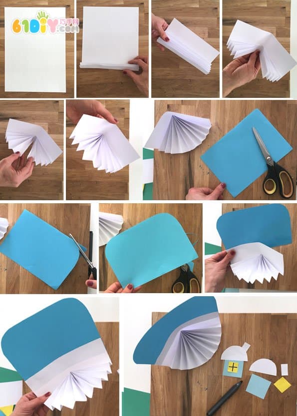 儿童创意制作冬天立体纸艺