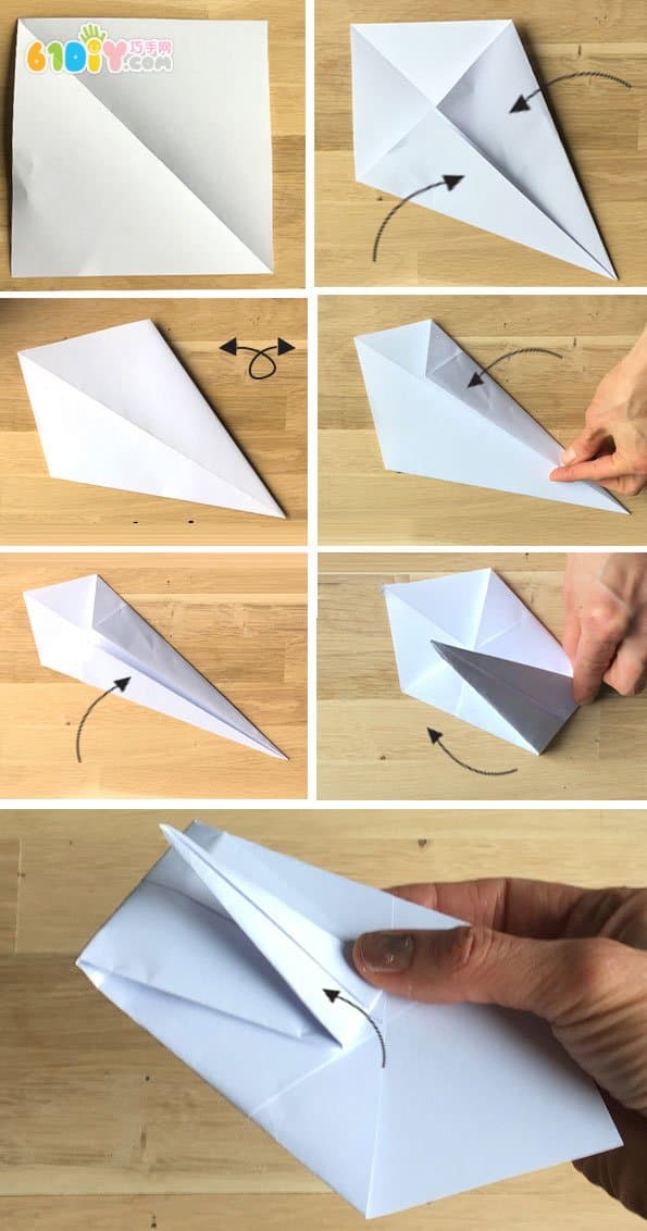 儿童手工 鹳鸟折纸