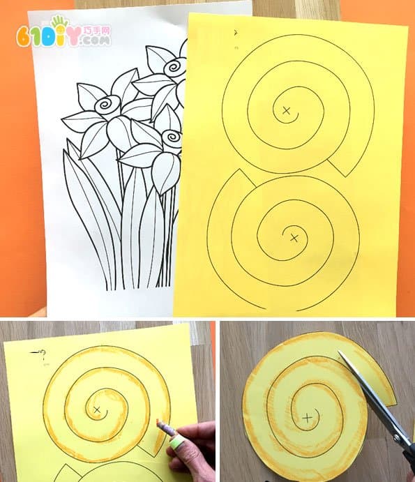 幼儿手工制作水仙花